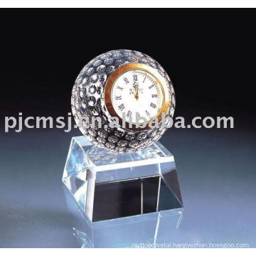 2015 beautiful Crystal Table Clock wedding favor crystal clock crystal golf ball clock